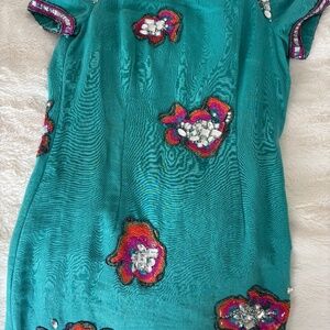 Anthropologie jeweled dress